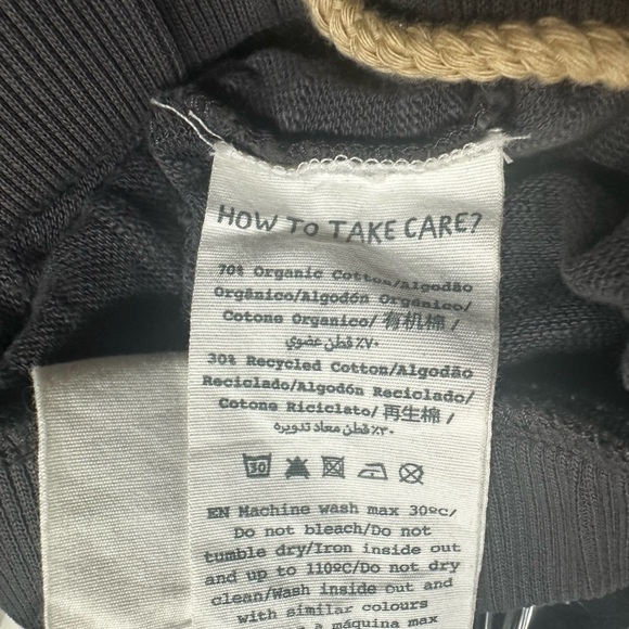 Play Up Jersey stitch trousers with wide hems | Organic Care Size 4Y - Picture 6 of 6